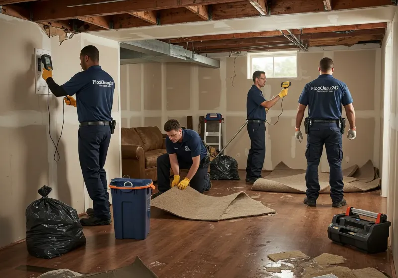 Flood DamageMaterial Assessment and Debris Removal process in Sneads, FL